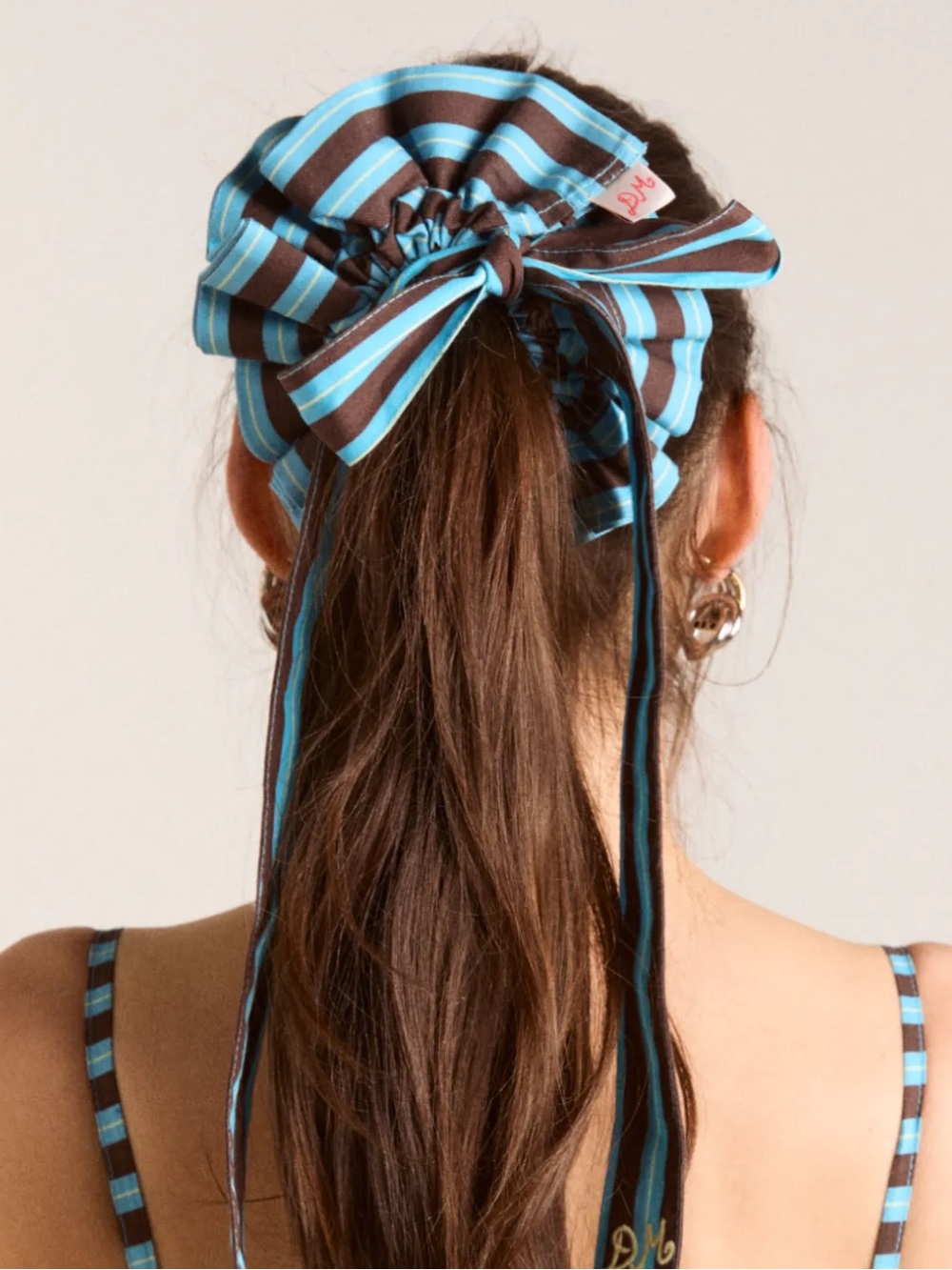 Damson Madder Large Garter Bun Wrap Scrunchie